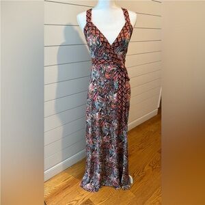 DVF - Elegant Multicolor Maxi Dress